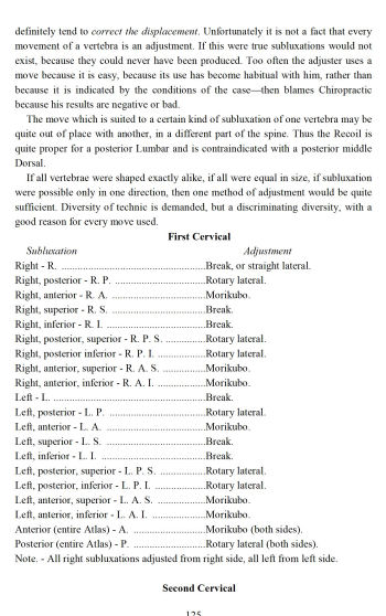 Technic and Practice of Chiropractic