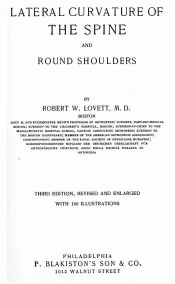 Lateral Curvature of The Spine and Round Shoulders